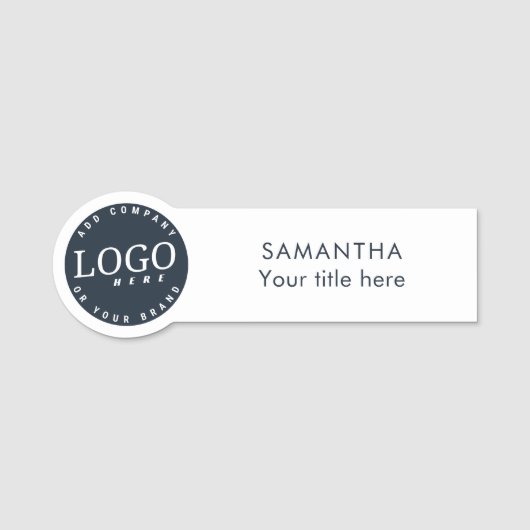 会社カスタムロゴ会社社員 名札 (正面)