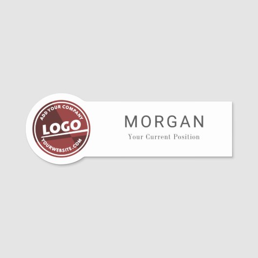 会社カスタムロゴ会社社員 名札 (正面)