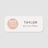 会社カスタムロゴ会社社員 名札 (正面)