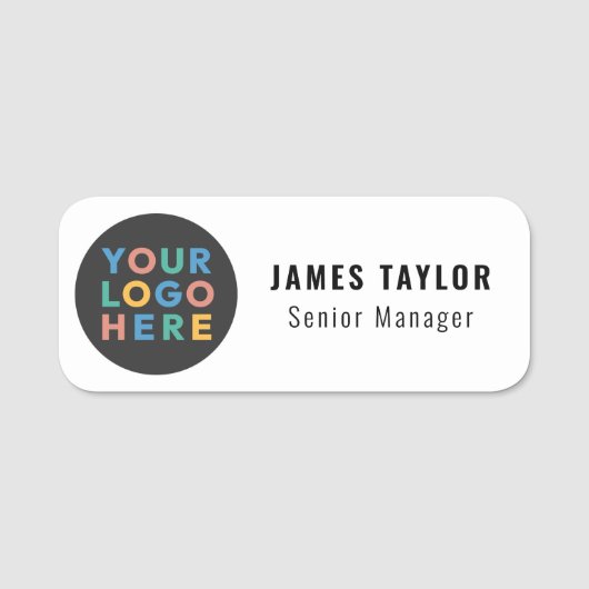会社カスタムロゴ従業員の磁気安全ピン 名札 (正面)