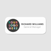 会社カスタムロゴ従業員の磁気安全ピン 名札 (正面)