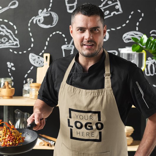 会社カスタムロゴ従業員スタッフ スタンダードエプロン