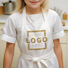 会社カスタムロゴ従業員スタッフ 子供用エプロン