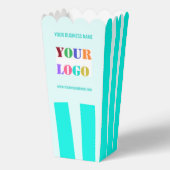 会社カスタムロゴ文字とカラーポップコーンボックス フェイバーボックス (裏面)