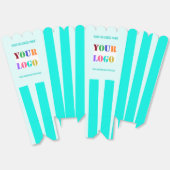 会社カスタムロゴ文字とカラーポップコーンボックス フェイバーボックス (見開き)