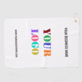 会社カスタムロゴ文字ゴルフタオルテンプレート ゴルフタオル (横)