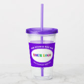 会社カスタムロゴ文字ビジネスアクリルタンブラー アクリルタンブラー (正面)