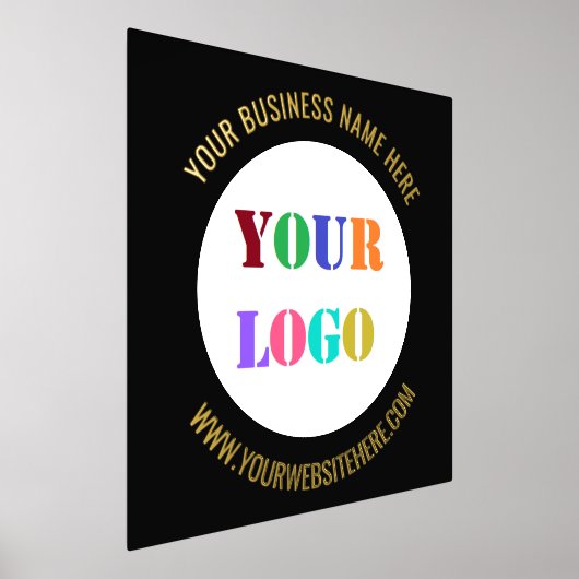 会社カスタムロゴ文字フォイルプリント選択カラー 箔ポスター (レイダウン)