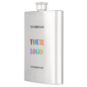 会社カスタムロゴ文字プロモーションフラスクギフト フラスク (左)