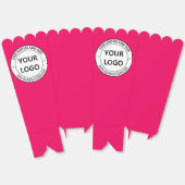 会社カスタムロゴ文字ポップコーン箱あなたの色 フェイバーボックス (見開き)