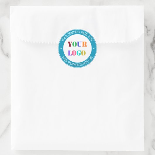 会社カスタムロゴ文字ラウンドステッカーあなたの色 ラウンドシール (バッグ)