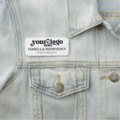 会社カスタムロゴ磁気ファスナー名タグ 名札 (インサイチュ)