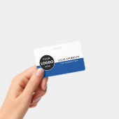 会社カスタムロゴID従業員スタッフのミニマリスト バッジ (手持ち)