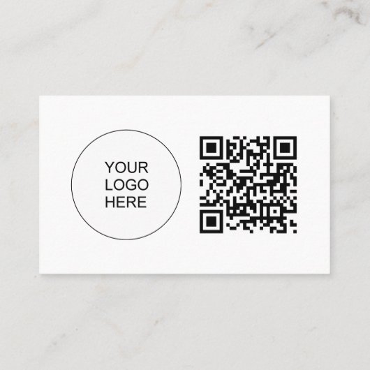 会社カスタムロゴQRコード従業員プロファイル 名刺 (裏面)