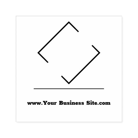 会社カスタム又は事業規模の大きいロゴ及びウェブサイト ラバースタンプ (インプリント)