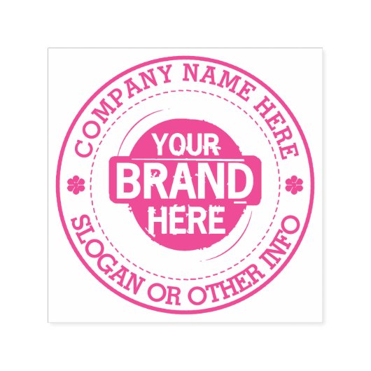 会社カスタム名付きビジネスのロゴ セルフインキングスタンプ (デザイン)