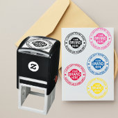 会社カスタム名付きビジネスのロゴ セルフインキングスタンプ