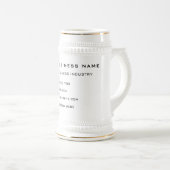 会社カスタム名情報ビジネスビアスタイン ビールジョッキ (正面右)