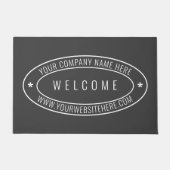 会社カスタム名情報ビジネス形式 ドアマット (正面)