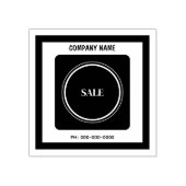 会社カスタム名電話番号付き文字 ラバースタンプ (インプリント)