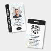 会社カスタム従業員IDフォトバッジ バッジ (Front & Back)