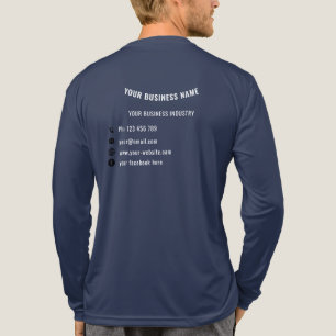 会社カスタム情報ビジネスパーソナライズされたテンプレート トライブレンドTシャツ