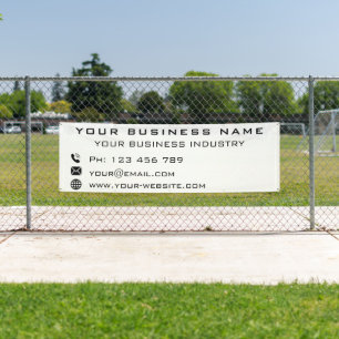 会社カスタム情報ビジネスプロモーションバナー 横断幕