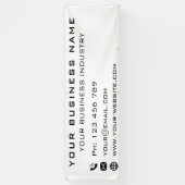 会社カスタム情報ビジネスプロモーションバナー 横断幕 (縦)