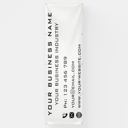 会社カスタム情報ビジネスプロモーションバナー 横断幕 (縦)