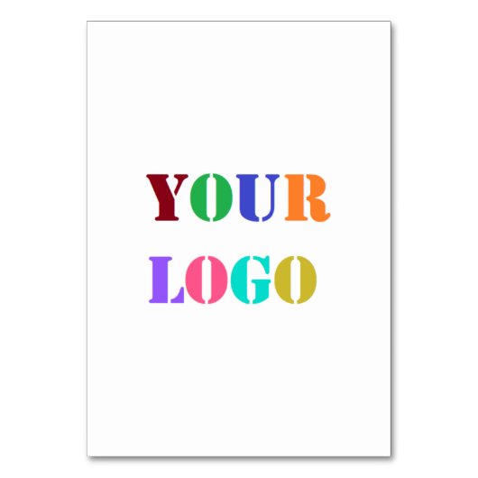 会社カスタム表番号の会社ロゴ テーブルナンバー (裏面)