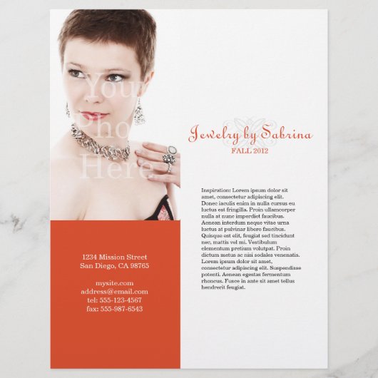 会社カタログ製品ラインシートのカバーテンプレート チラシ (正面)