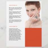 会社カタログ製品ラインシートのカバーテンプレート チラシ (裏面)