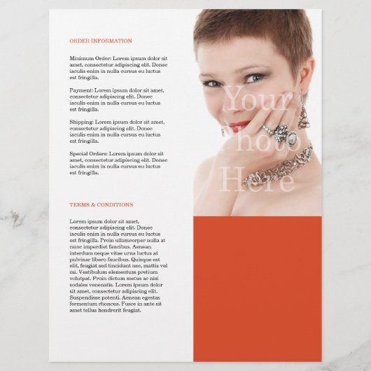 会社カタログ製品ラインシートのカバーテンプレート チラシ (裏面)