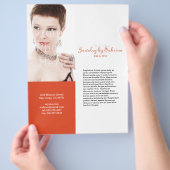 会社カタログ製品ラインシートのカバーテンプレート チラシ (手)