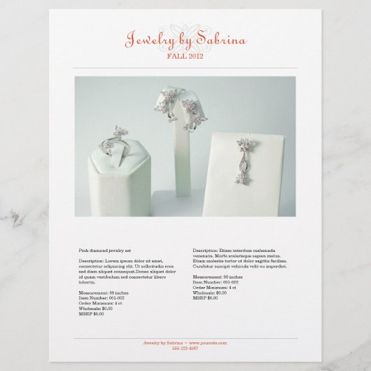 会社カタログ2製品販売ラインシートテンプレート チラシ (正面)