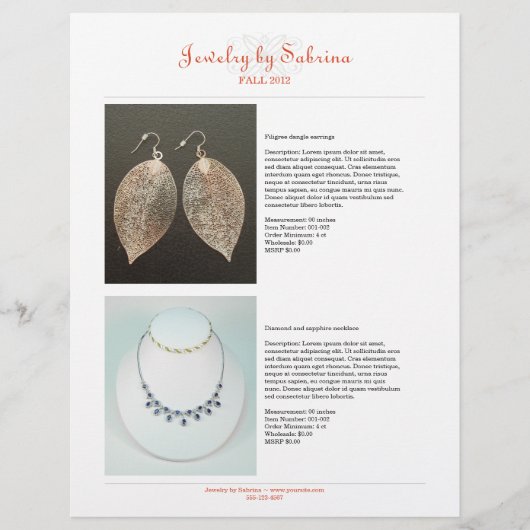 会社カタログ4製品販売ラインシートテンプレート チラシ (正面)