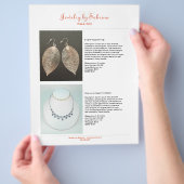 会社カタログ4製品販売ラインシートテンプレート チラシ (手)