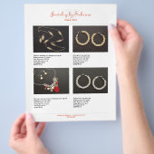 会社カタログ8製品販売ラインシートテンプレート チラシ (手)