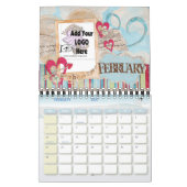 会社カレンダー各ページにロゴを追加 カレンダー (2月 2027)