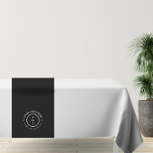 会社クラスロゴストライプブラックランナーイベントショー テーブルクロス