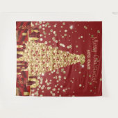 会社クリスマスパーティーフォトブースの背景 タペストリー (正面(横))