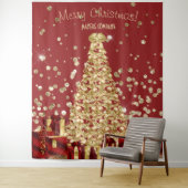 会社クリスマスパーティーフォトブースの背景 タペストリー (インサイチュ)