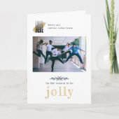 会社コンテンポラリー写真のクリすてきスマス  カード (正面)