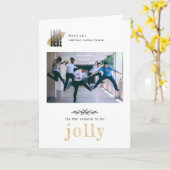 会社コンテンポラリー写真のクリすてきスマス カード (黄色い花)