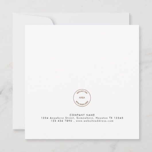 会社コンテンポラリー写真ビジネスホリデースクエア シーズンカード (裏面)