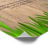 会社サマーピクニック素朴招待状 ポスター (角)