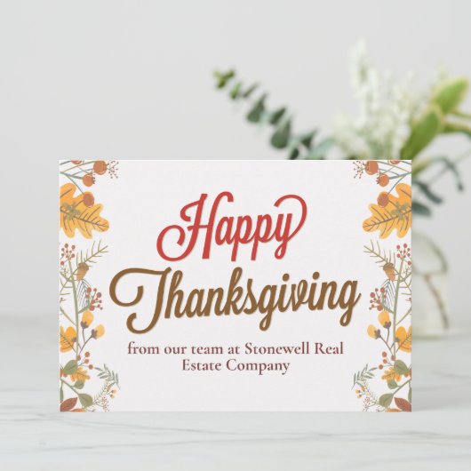 会社サンクスギビングシック紅葉カスタム カード (スタンド正面)