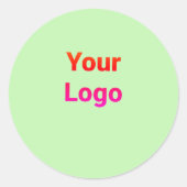 会社シンプルエレガントのカスタムソーシャルcのロゴ ラウンドシール (正面)