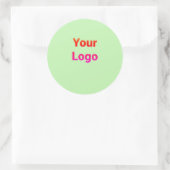 会社シンプルエレガントのカスタムソーシャルcのロゴ ラウンドシール (バッグ)