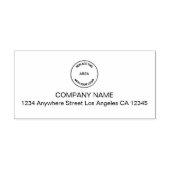 会社シンプルロゴの差出人住所（中央） セルフインキングスタンプ (デザイン)